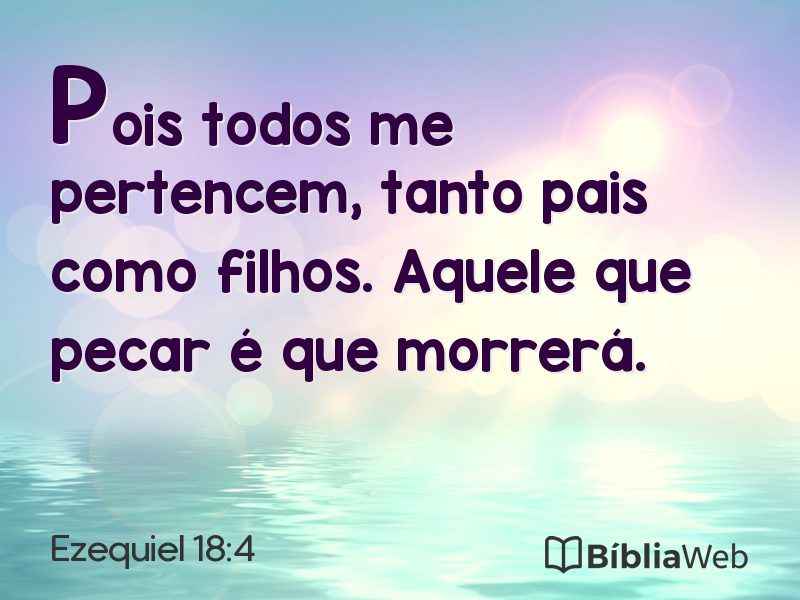 Ezequiel 18:4 em imagem para compartilhar