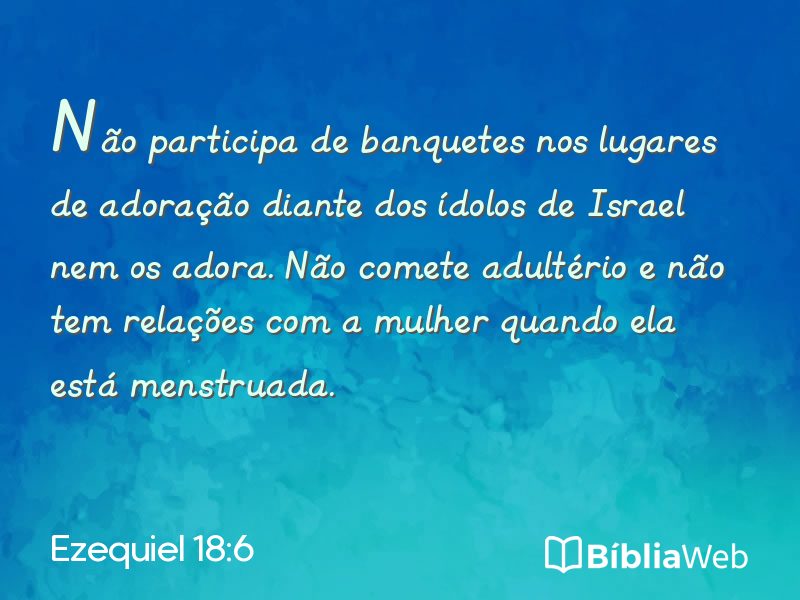 Ezequiel 18:6 em imagem para compartilhar