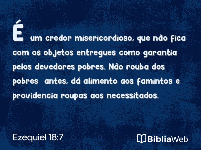 Ezequiel 18:7 em imagem para compartilhar