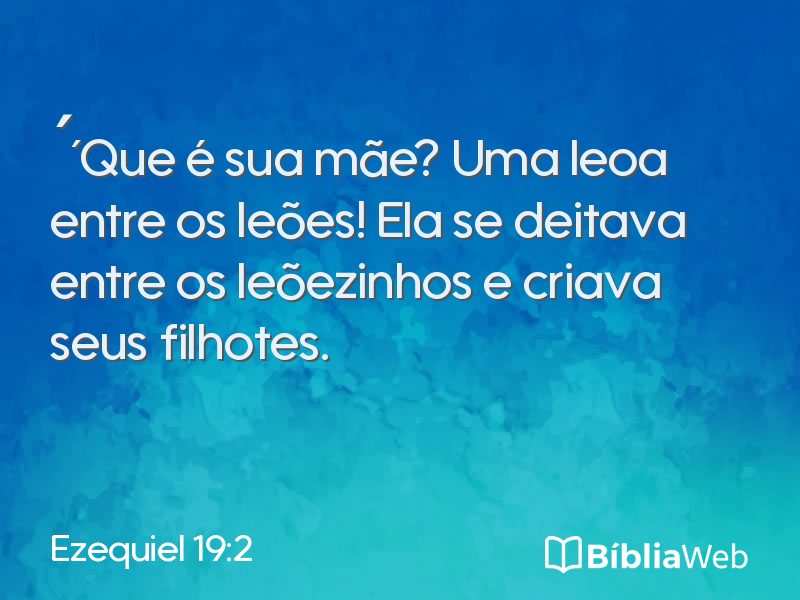 Ezequiel 19:2 em imagem para compartilhar