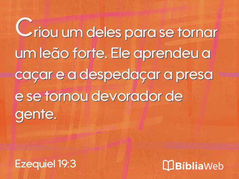 Ezequiel 19:3 em imagem para compartilhar