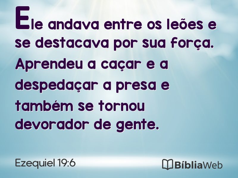 Ezequiel 19:6 em imagem para compartilhar