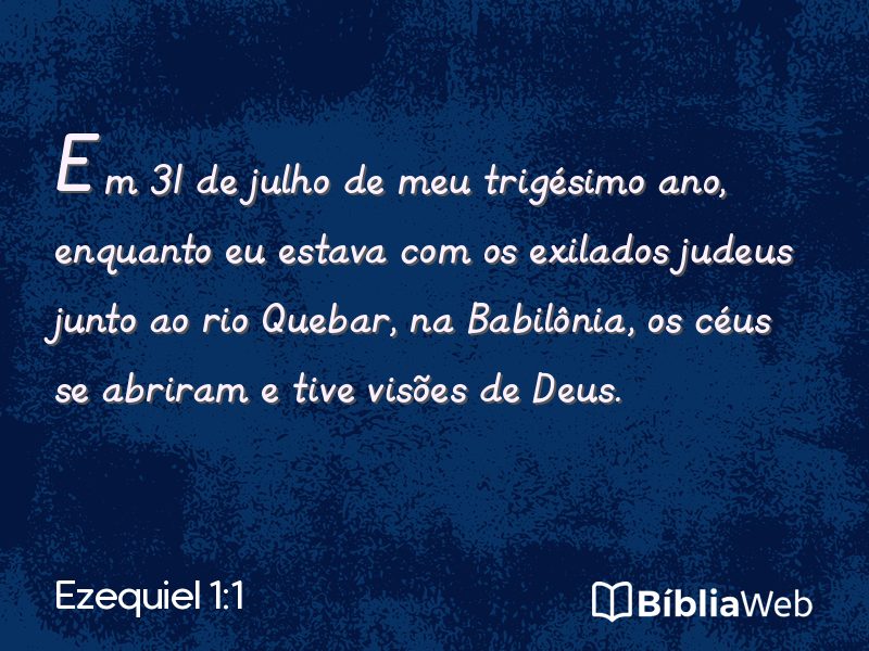 Ezequiel 1:1 em imagem para compartilhar