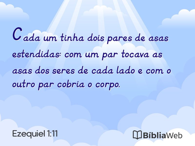 Ezequiel 1:11 em imagem para compartilhar