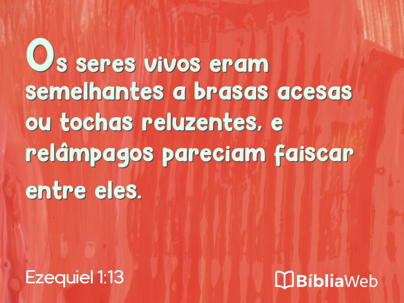 Ezequiel 1:13 em imagem para compartilhar