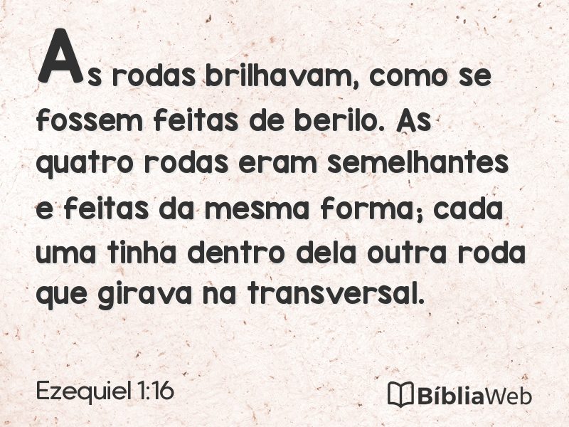 Ezequiel 1:16 em imagem para compartilhar