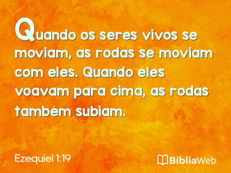 Ezequiel 1:19 em imagem para compartilhar