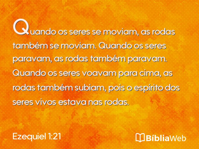 Ezequiel 1:21 em imagem para compartilhar