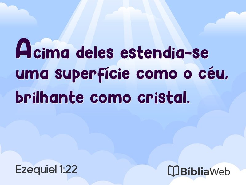 Ezequiel 1:22 em imagem para compartilhar