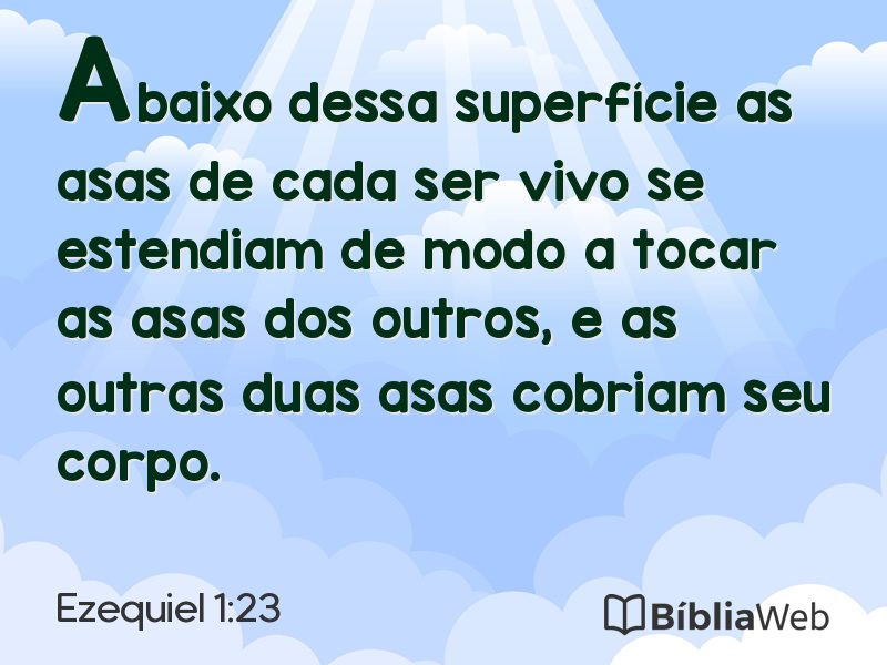 Ezequiel 1:23 em imagem para compartilhar
