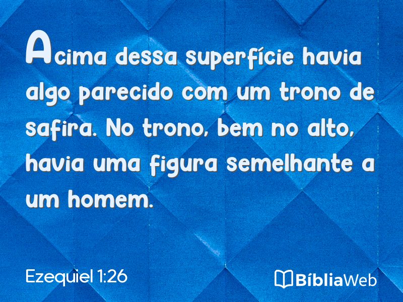 Ezequiel 1:26 em imagem para compartilhar