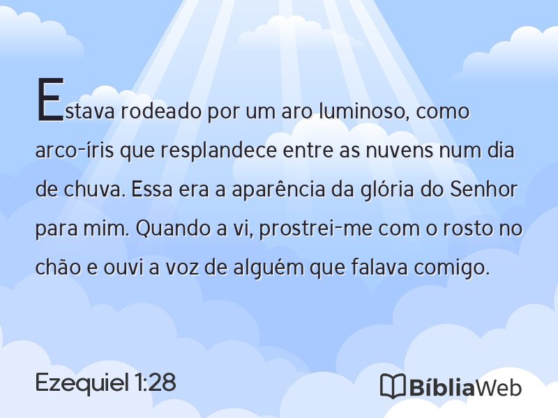 Ezequiel 1:28 em imagem para compartilhar