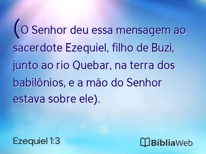 Ezequiel 1:3 em imagem para compartilhar