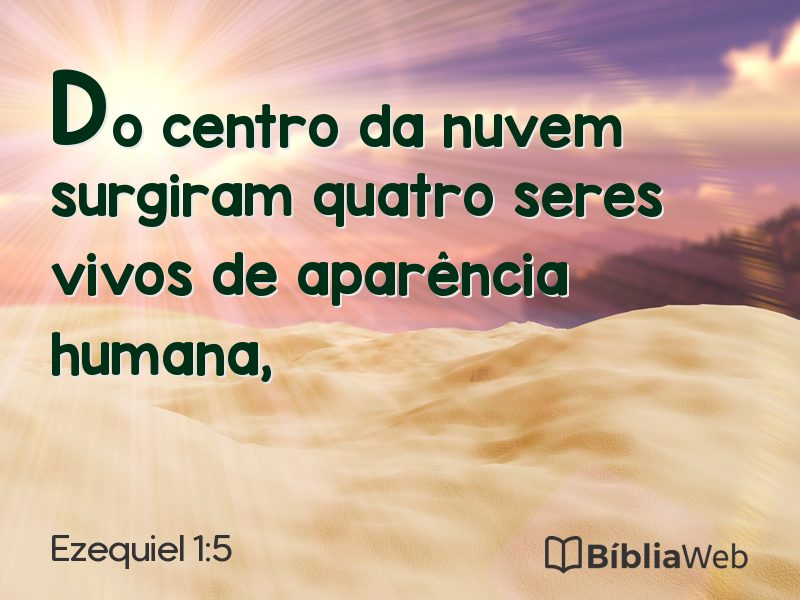 Ezequiel 1:5 em imagem para compartilhar