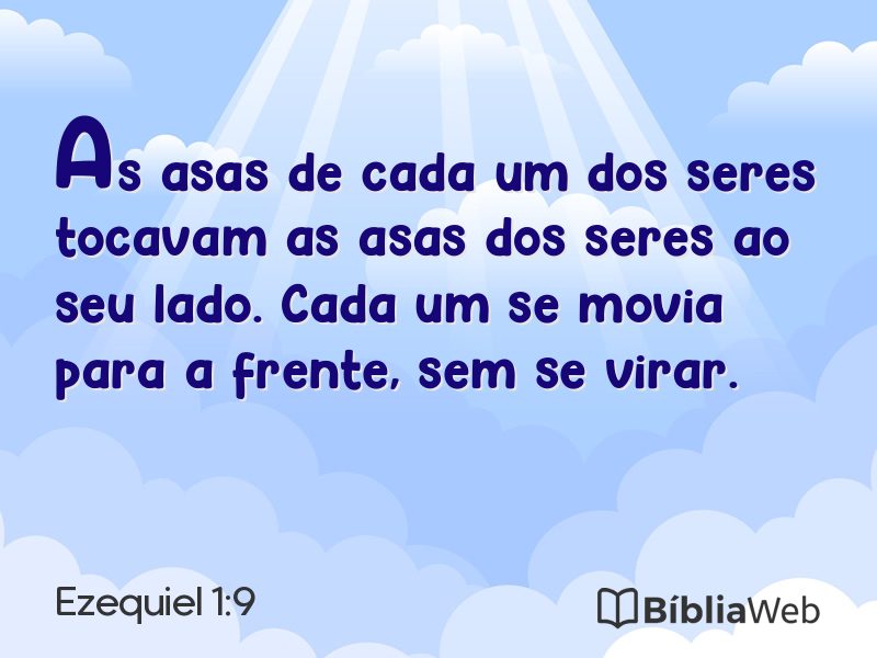 Ezequiel 1:9 em imagem para compartilhar