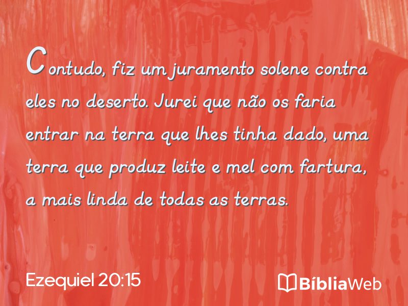 Ezequiel 20:15 em imagem para compartilhar
