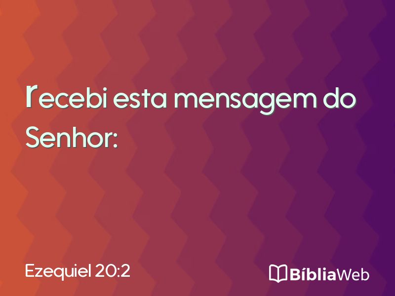 Ezequiel 20:2 em imagem para compartilhar
