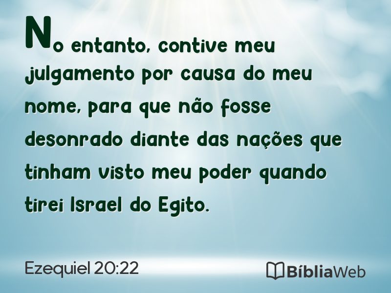 Ezequiel 20:22 em imagem para compartilhar