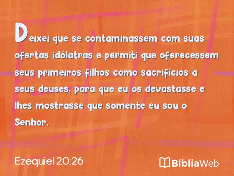 Ezequiel 20:26 em imagem para compartilhar