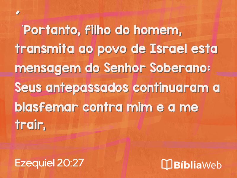 Ezequiel 20:27 em imagem para compartilhar