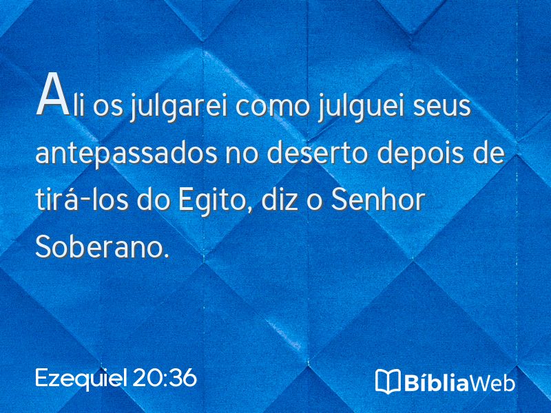 Ezequiel 20:36 em imagem para compartilhar