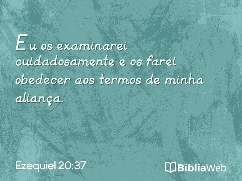 Ezequiel 20:37 em imagem para compartilhar