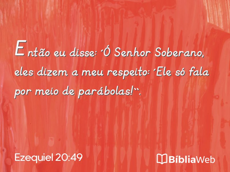 Ezequiel 20:49 em imagem para compartilhar