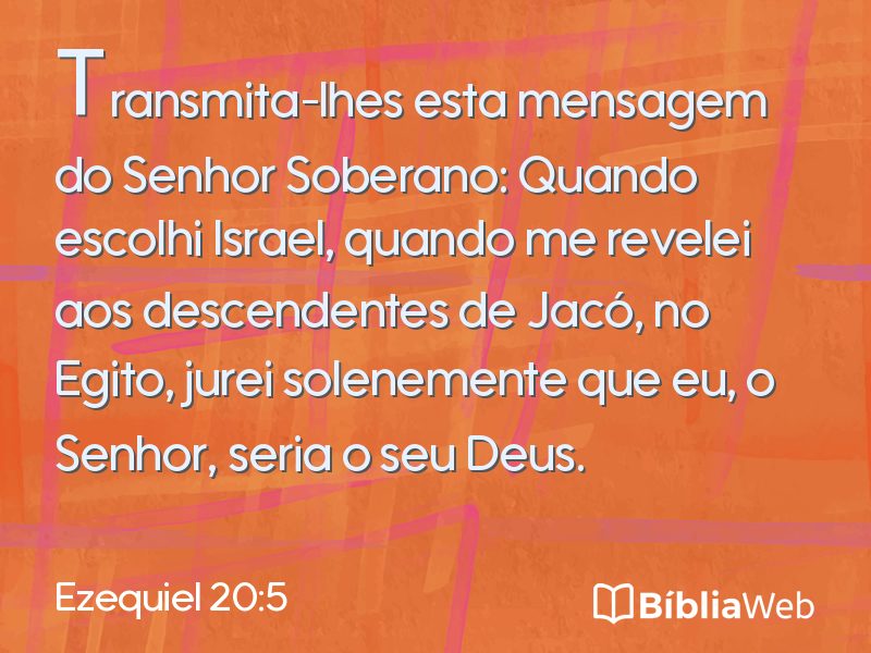 Ezequiel 20:5 em imagem para compartilhar