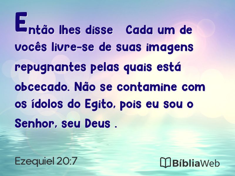Ezequiel 20:7 em imagem para compartilhar