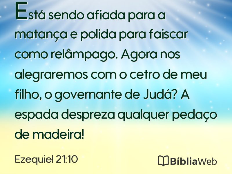 Ezequiel 21:10 em imagem para compartilhar