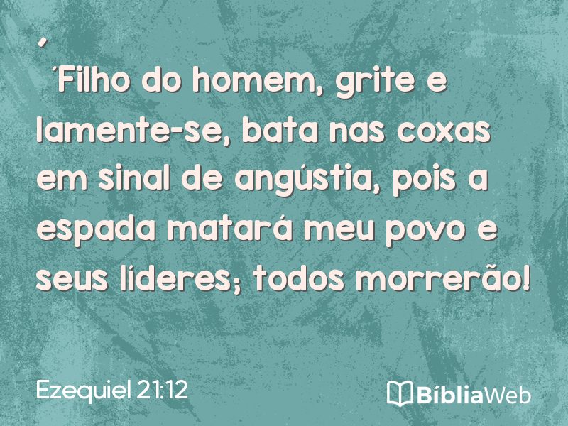 Ezequiel 21:12 em imagem para compartilhar