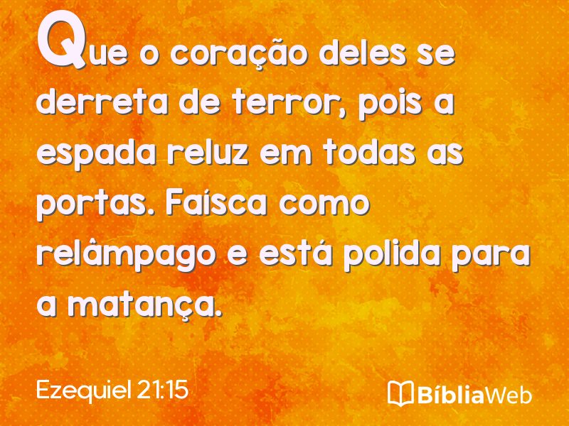 Ezequiel 21:15 em imagem para compartilhar