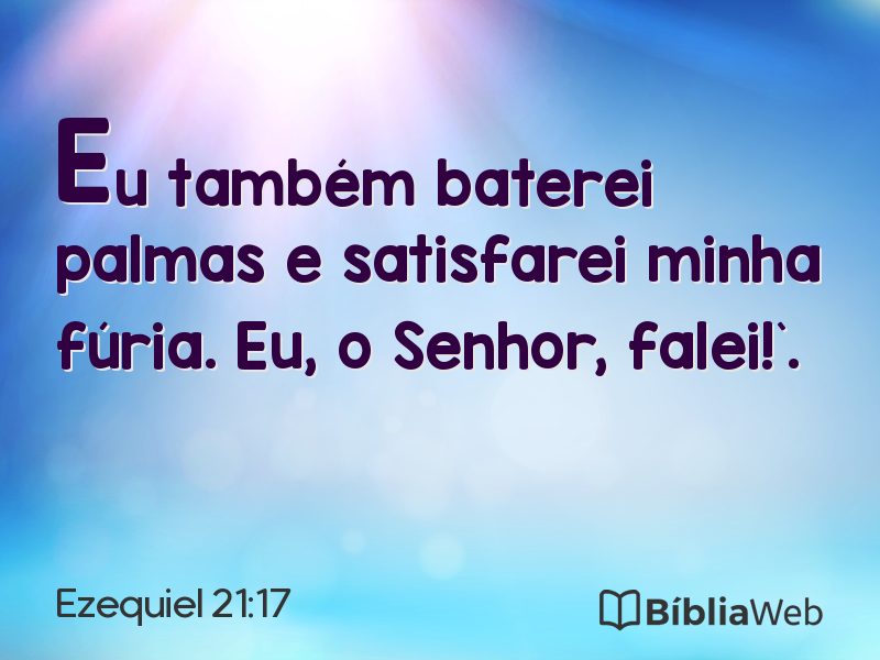 Ezequiel 21:17 em imagem para compartilhar