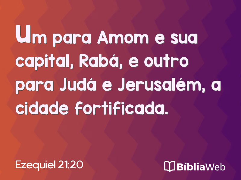 Ezequiel 21:20 em imagem para compartilhar
