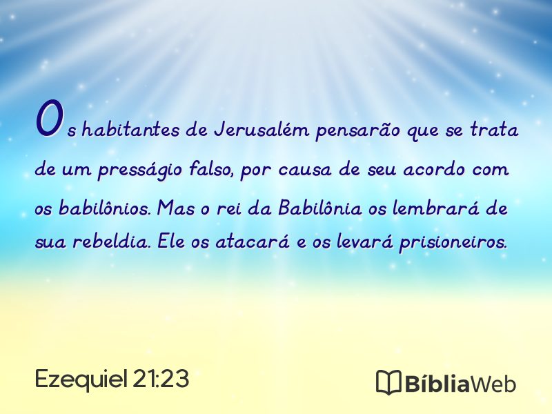 Ezequiel 21:23 em imagem para compartilhar
