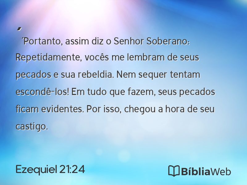 Ezequiel 21:24 em imagem para compartilhar