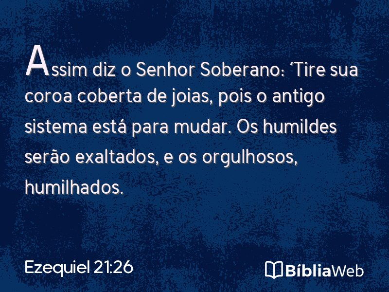 Ezequiel 21:26 em imagem para compartilhar