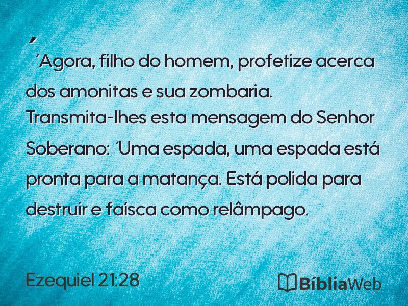 Ezequiel 21:28 em imagem para compartilhar