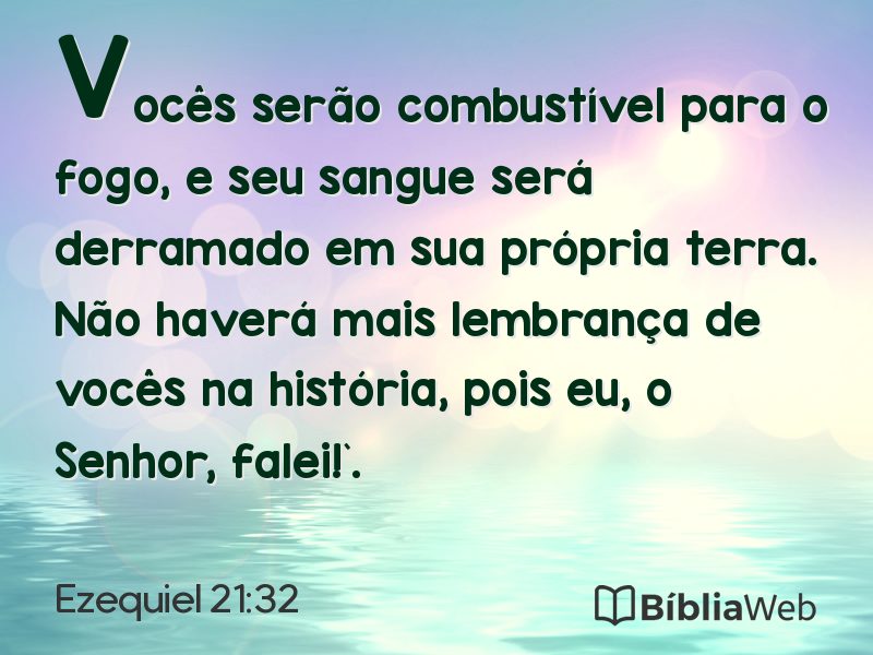 Ezequiel 21:32 em imagem para compartilhar
