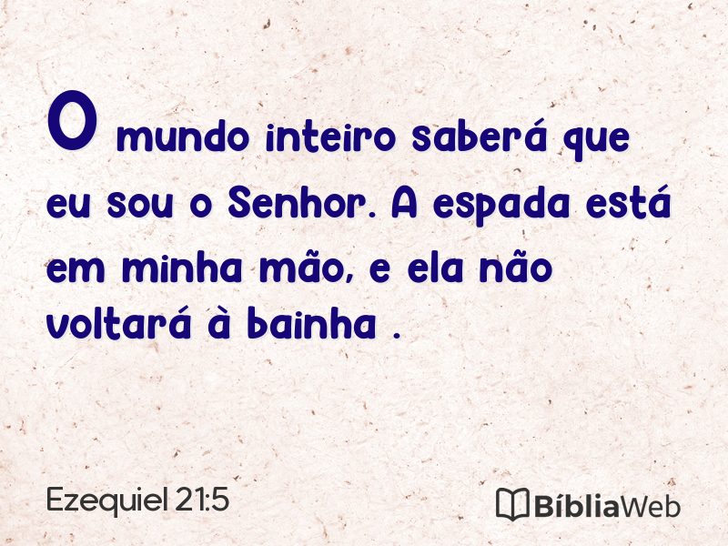 Ezequiel 21:5 em imagem para compartilhar