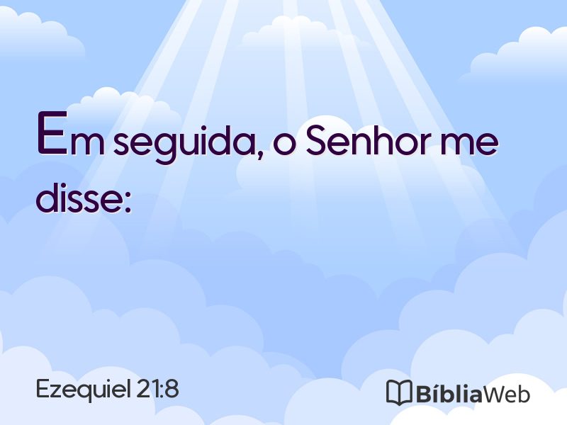 Ezequiel 21:8 em imagem para compartilhar
