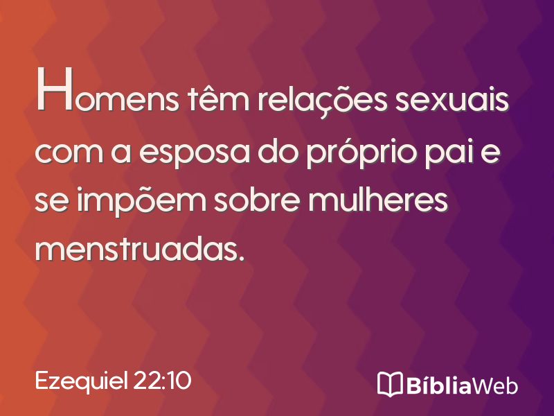 Ezequiel 22:10 em imagem para compartilhar