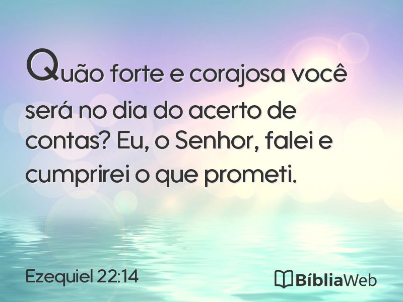 Ezequiel 22:14 em imagem para compartilhar