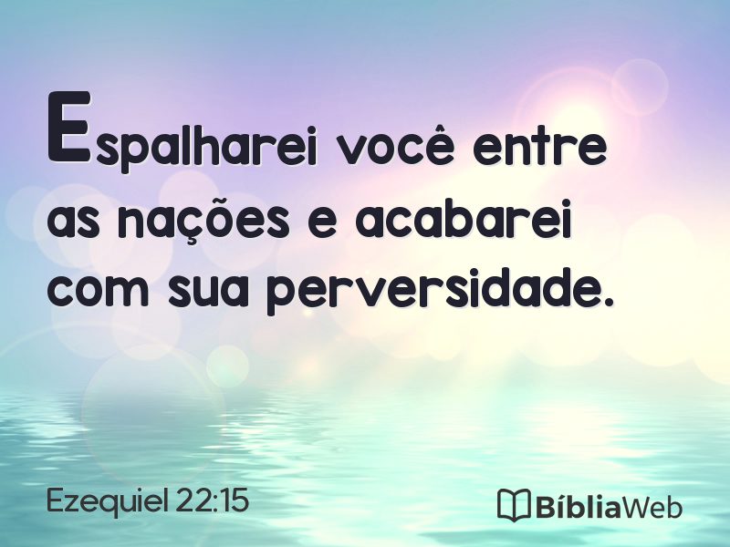 Ezequiel 22:15 em imagem para compartilhar