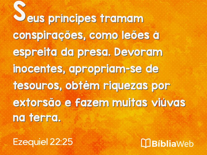 Ezequiel 22:25 em imagem para compartilhar