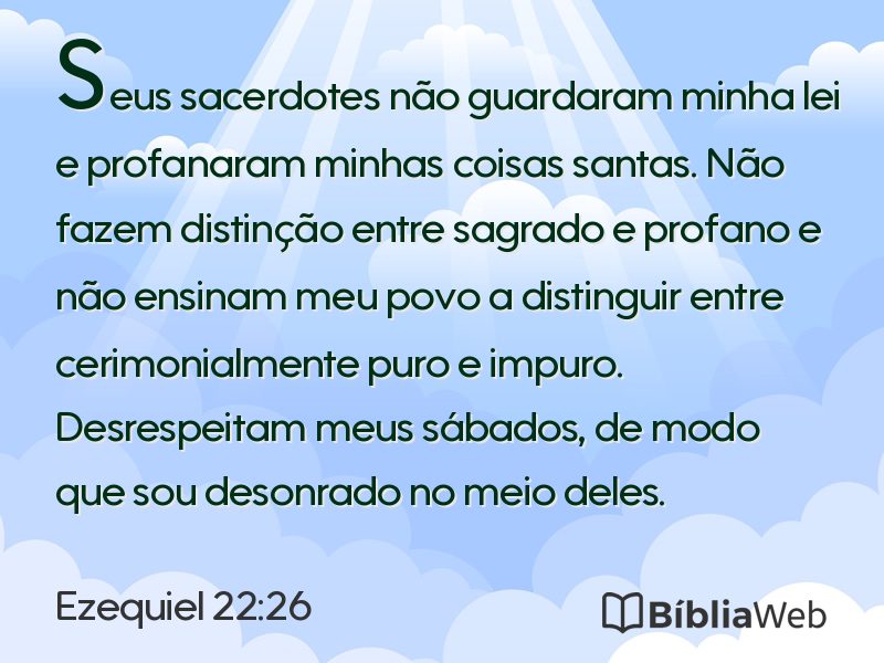 Ezequiel 22:26 em imagem para compartilhar