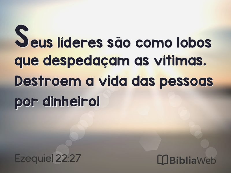 Ezequiel 22:27 em imagem para compartilhar