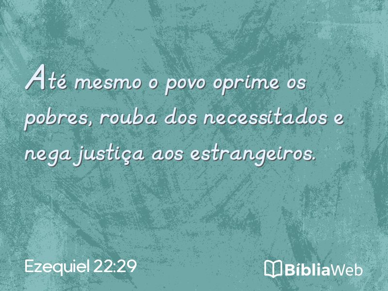 Ezequiel 22:29 em imagem para compartilhar