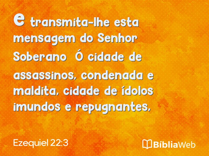 Ezequiel 22:3 em imagem para compartilhar