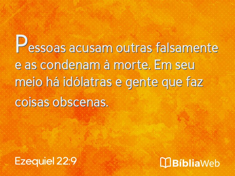 Ezequiel 22:9 em imagem para compartilhar